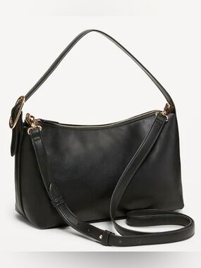 Old Navy Faux Leather Convertible Carrie Crossbody Bag